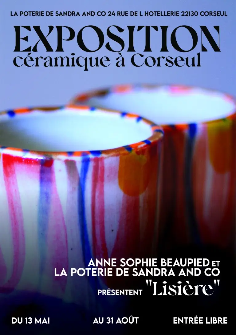« Lisière » – Exposition céramique à Corseul : Quand peinture et terre s’unissent